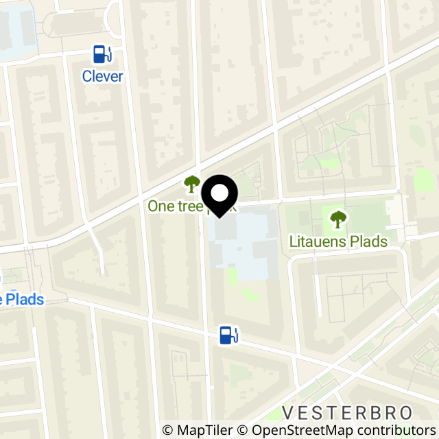 Kort over Oehlenschlægersgade 55