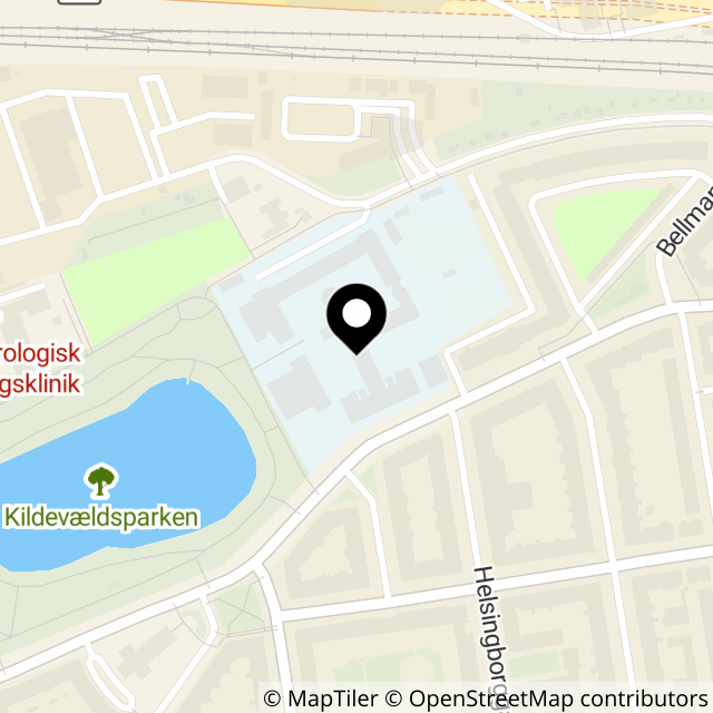 Kort over Bellmansgade 5a