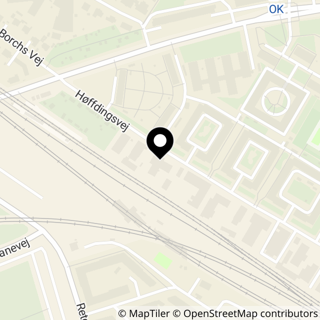 Kort over Høffdingsvej 14