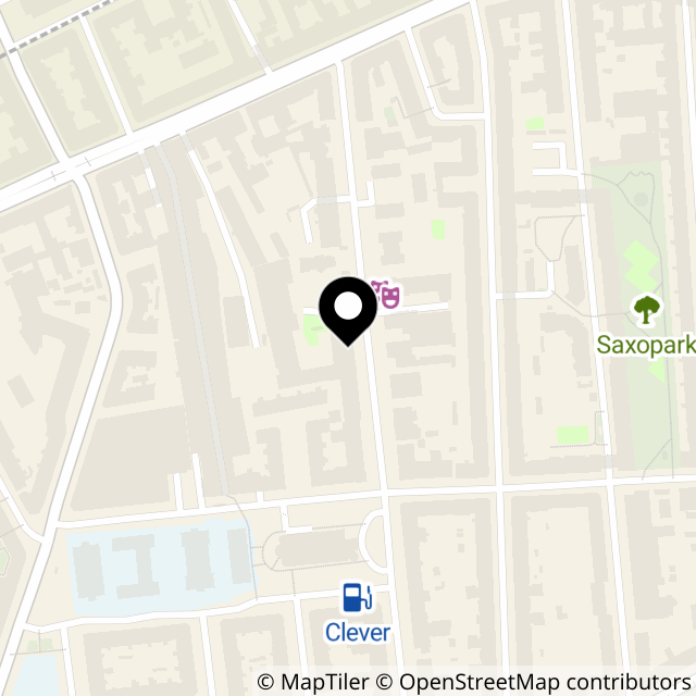 Kort over Valdemarsgade 14
