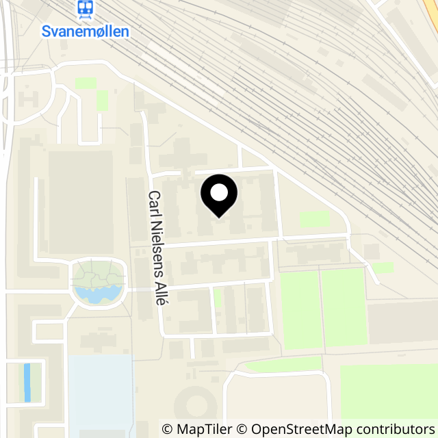 Kort over Carl Nielsens Allé 33