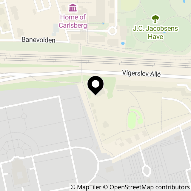 Kort over Vestre Kirkegårds Allé 46