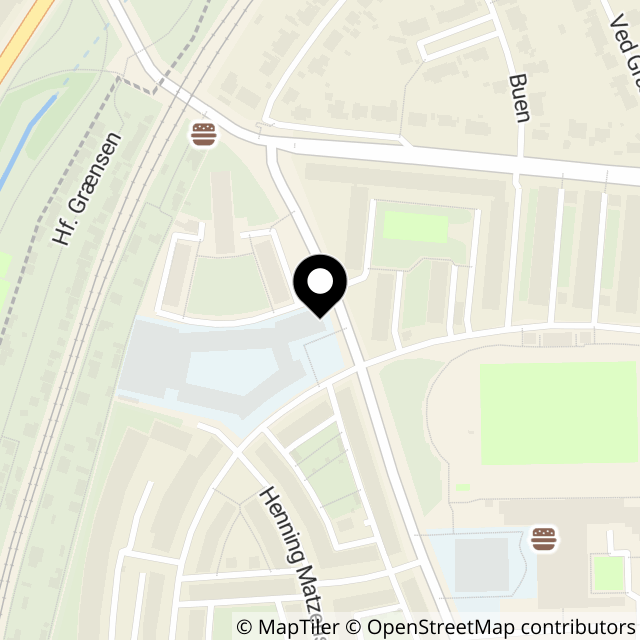 Kort over Sønderjyllands Allé 25