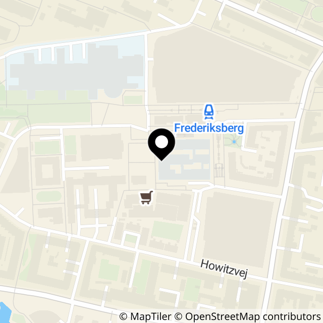 Kort over Falkoner Plads 2