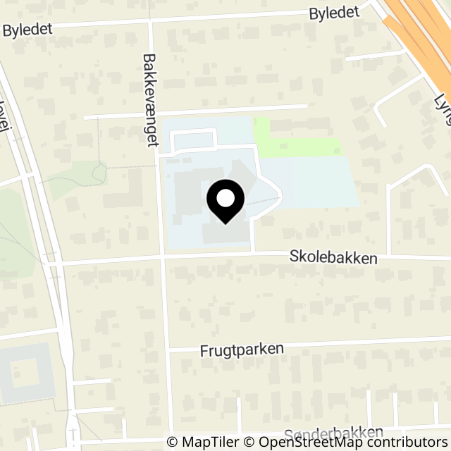 Kort over Skolebakken 20