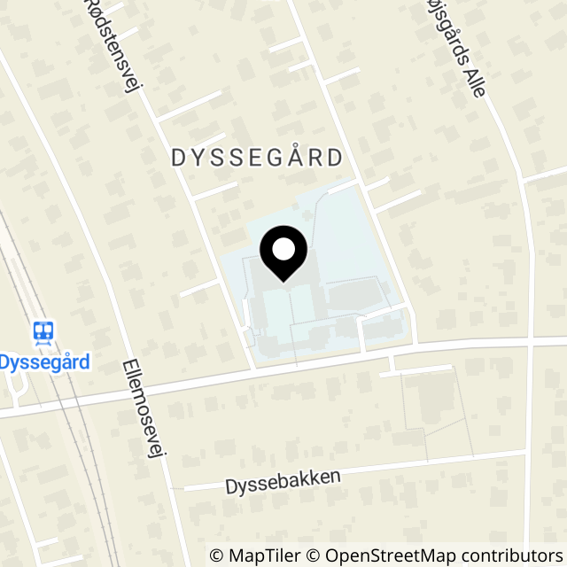 Kort over Dyssegårdsvej 26