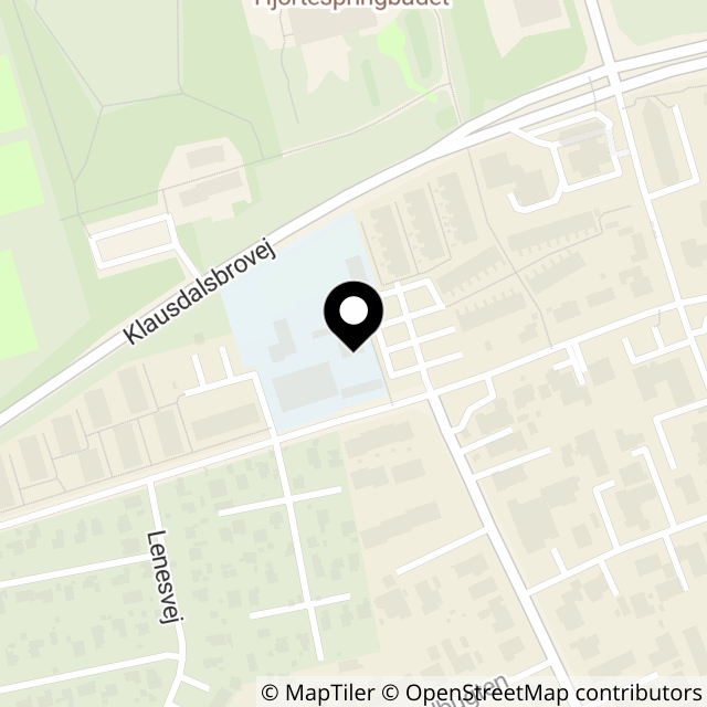 Kort over Gammel Klausdalsbrovej 500
