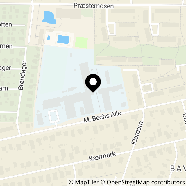 Kort over M Bechs Allé 122