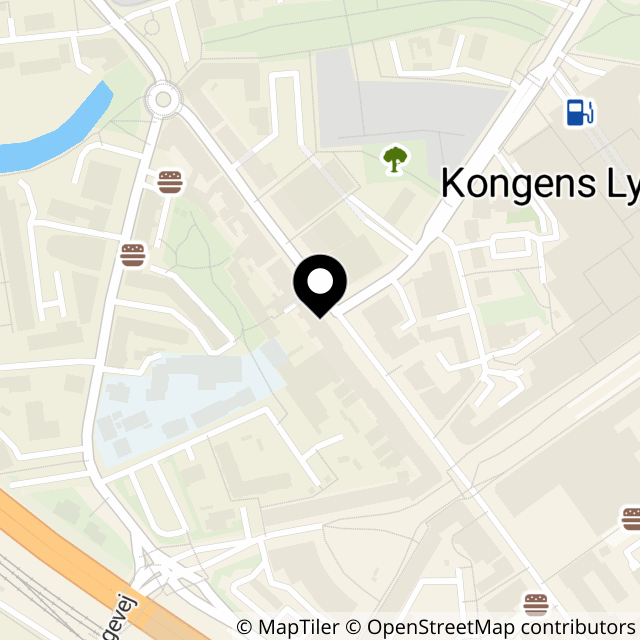 Kort over Lyngby Hovedgade 56