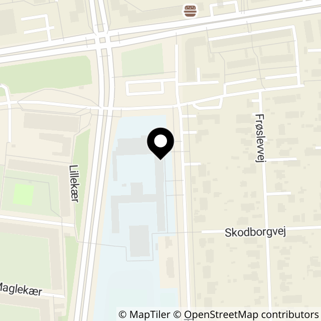 Kort over Hendriksholms Boulevard 20