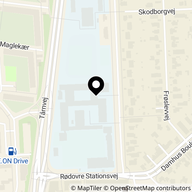 Kort over Hendriksholms Boulevard 28