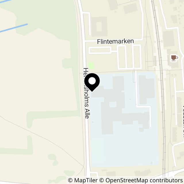 Kort over Henriksholms Allé 2