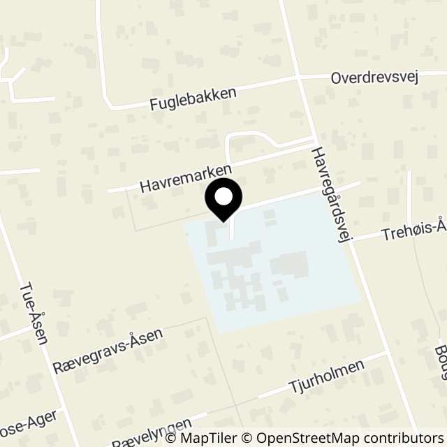 Kort over Havregårdsvej 24