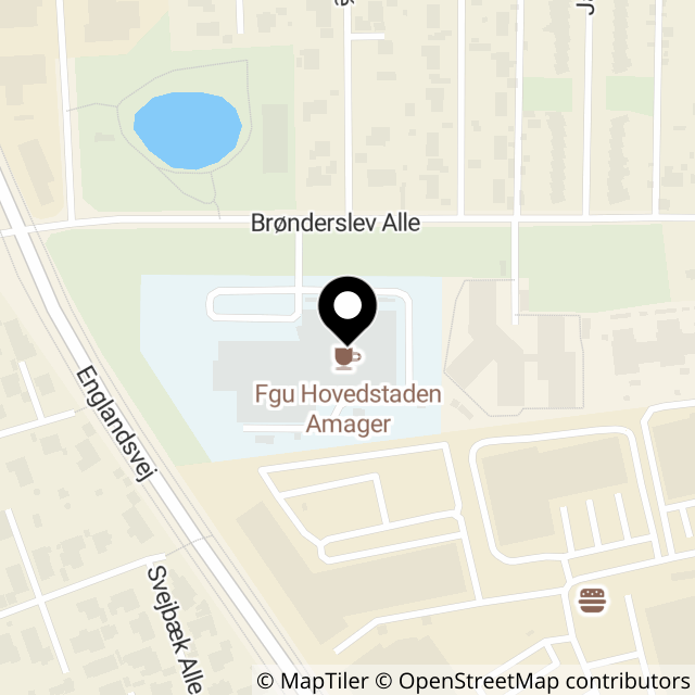 Kort over Brønderslev Alle 25