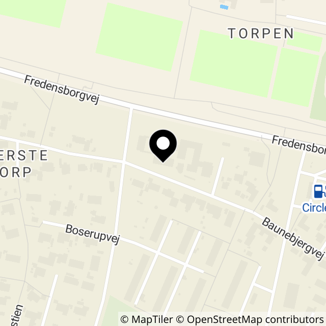 Kort over Boserupvej 101
