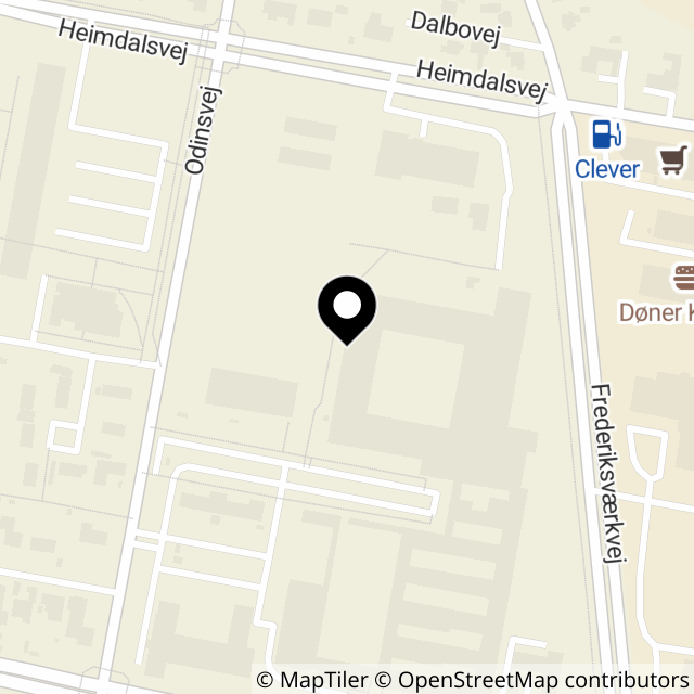 Kort over Odinsvej 6
