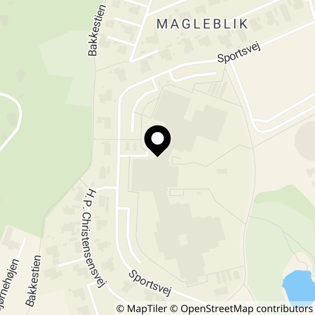 Kort over Sportsvej 15