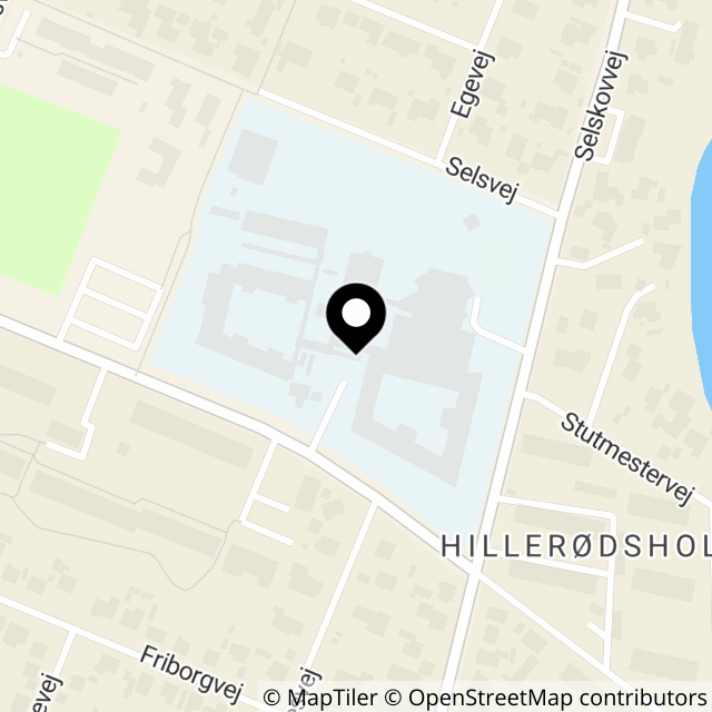 Kort over Hillerødsholmsalle 2