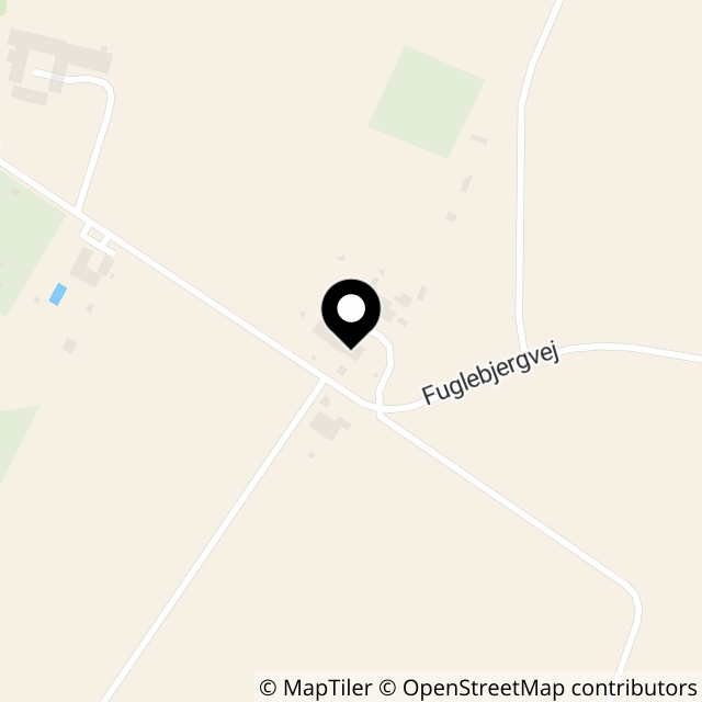 Kort over Fuglebjergvej 10 A