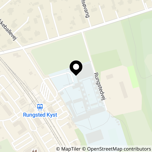 Kort over Østre Stationsvej 1 A