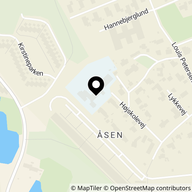 Kort over Højskolevej 11