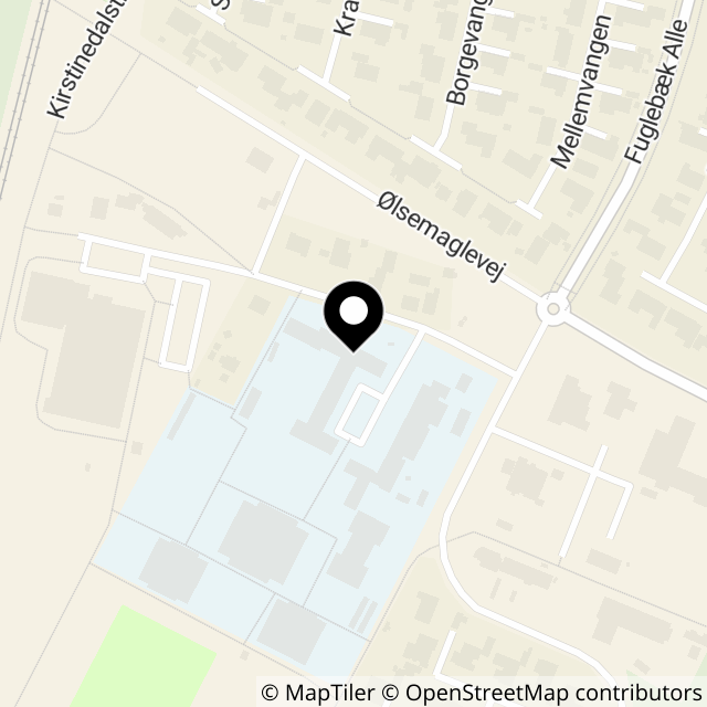 Kort over Skolevej 1, Ølsemagle