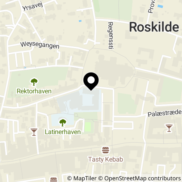 Kort over Domkirkepladsen