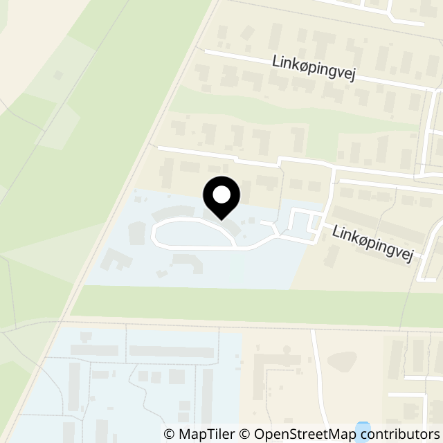 Kort over Linkøpingvej 183 Himmelev