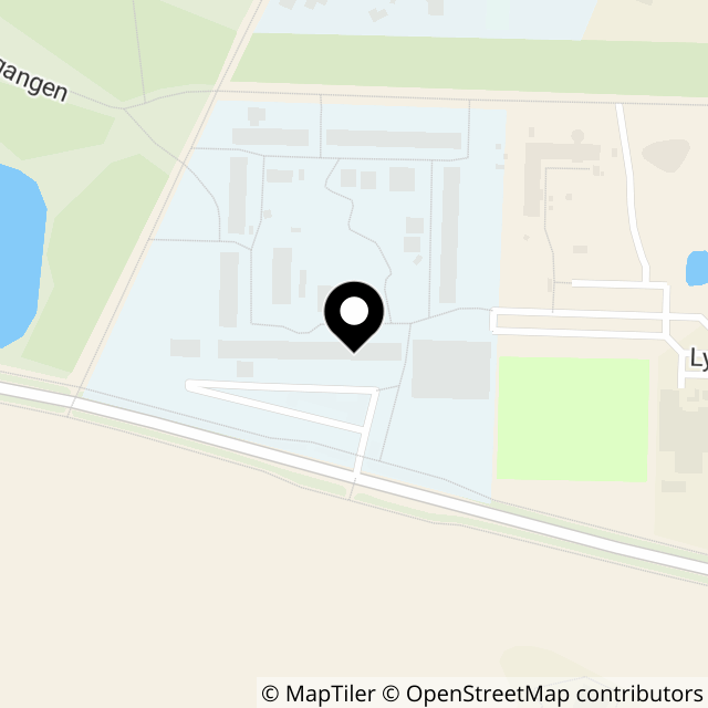 Kort over Trekroner Allé 1