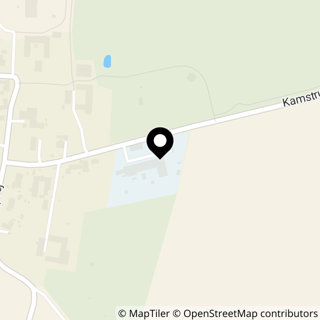 Kort over Kamstrupvej 55A Kamstrup