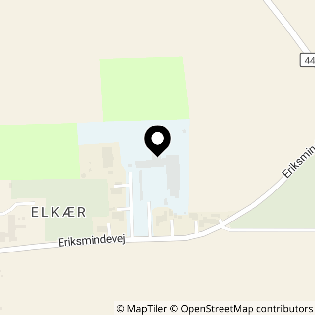 Kort over Eriksmindevej 13