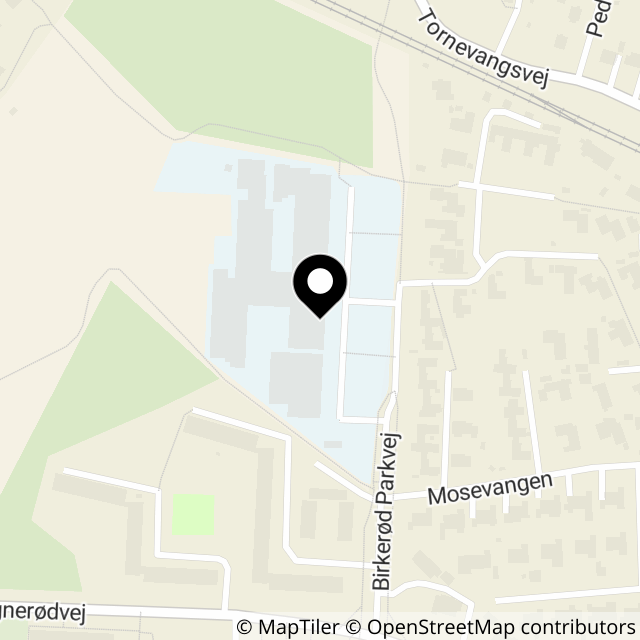 Kort over Birkerød Parkvej 12