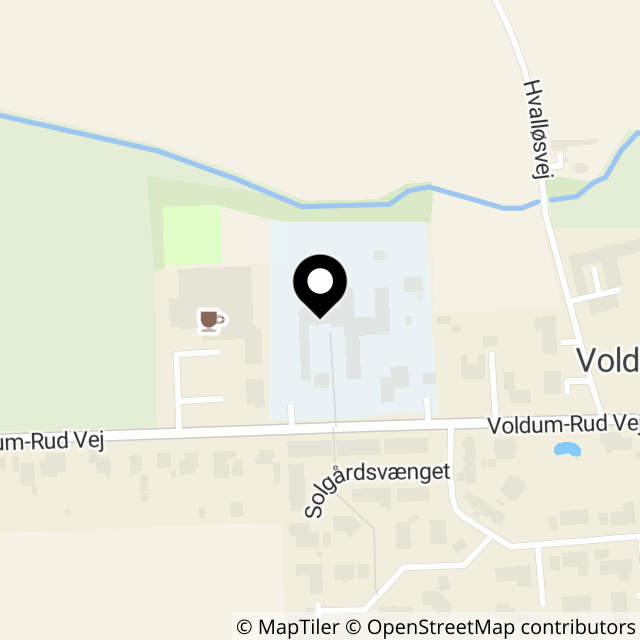 Kort over Voldum-Rud Vej 40