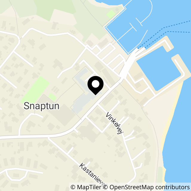 Kort over Havnevej 11B Snaptun
