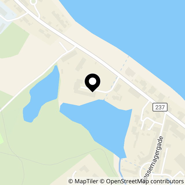 Kort over Nordre Strandvej 129