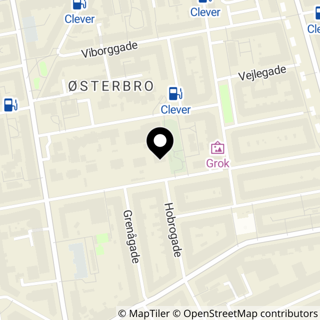 Kort over Gammel Kalkbrænderi Vej 13