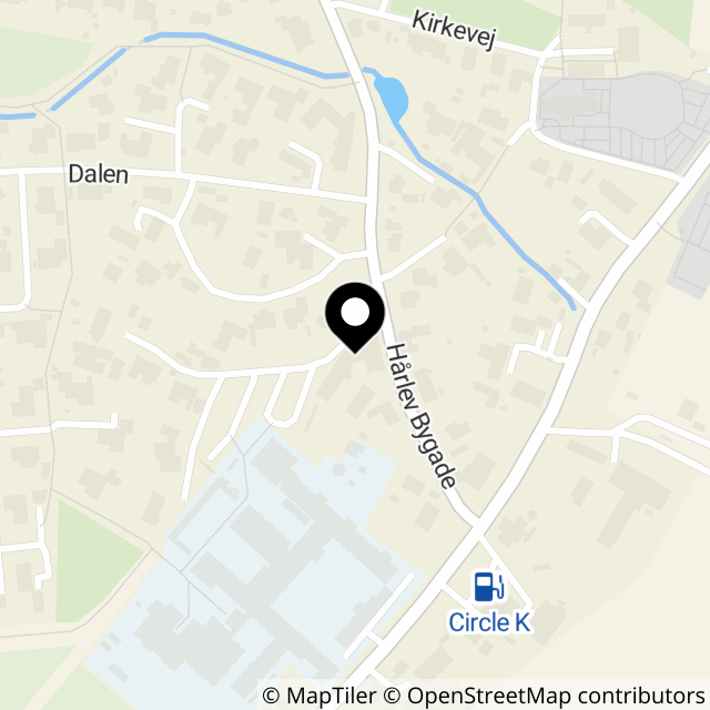 Kort over Toftegårdsvej 1