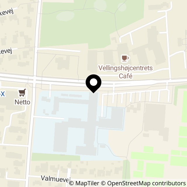Kort over Vellingshøjvej 368