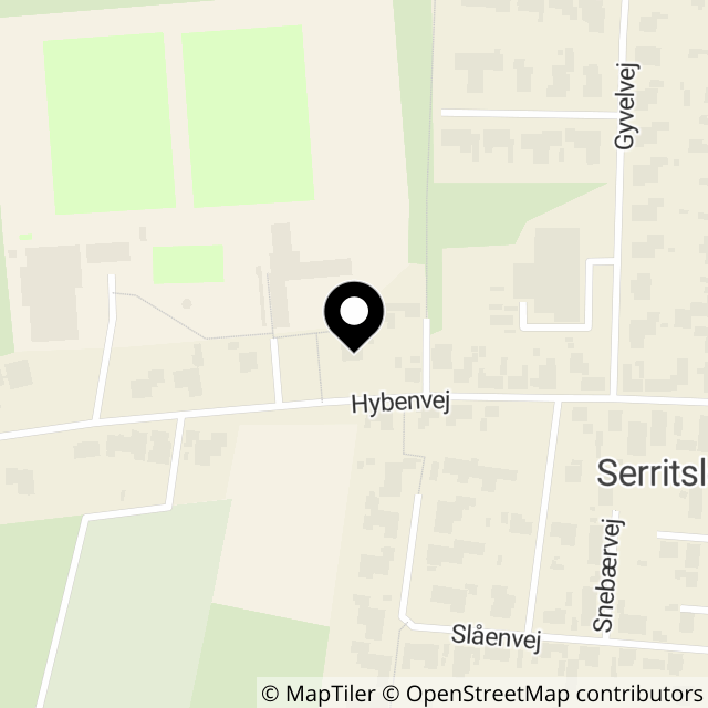 Kort over Hybenvej 22-28