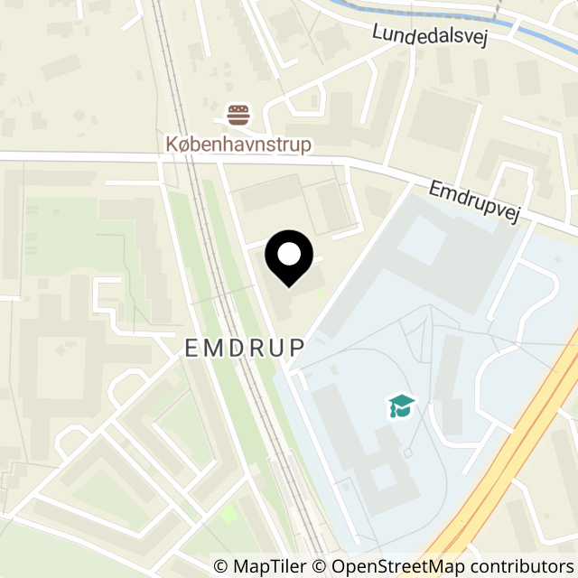 Kort over Emdrupvej 115