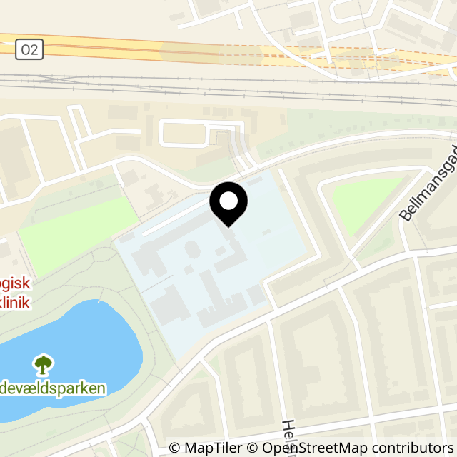 Kort over Bellmansgade 5 bygning D på 1 sal.