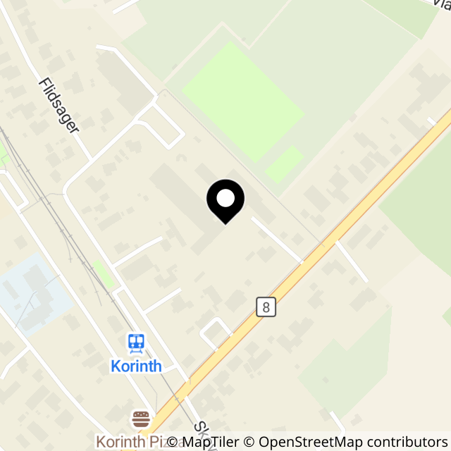 Kort over Reventlowsvej 26 Korinth