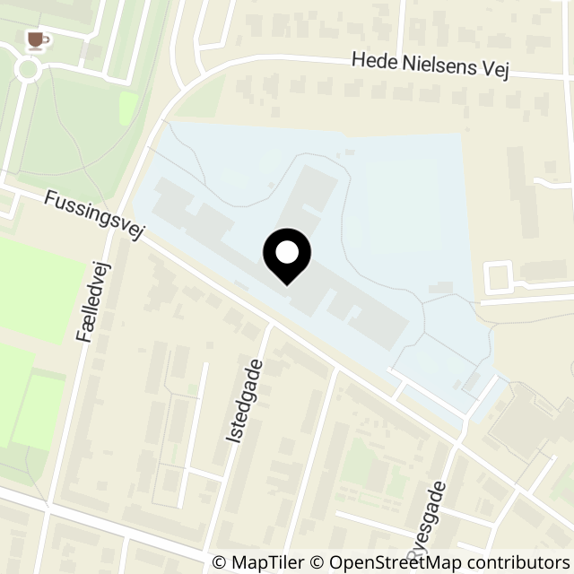 Kort over Fussingsvej 6