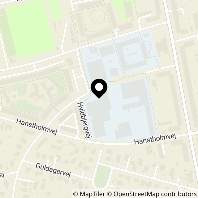 Kort over Hvidbjergvej 6