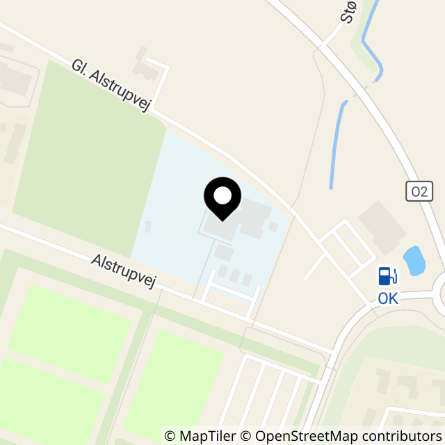 Kort over Alstrupvej 9
