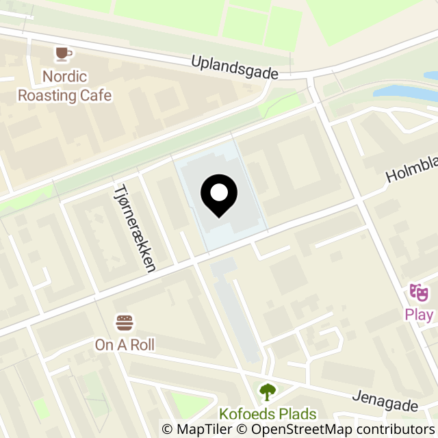 Kort over Holmbladsgade 117