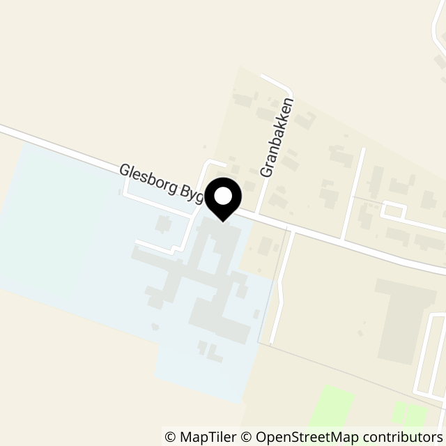 Kort over Glesborg Bygade 81
