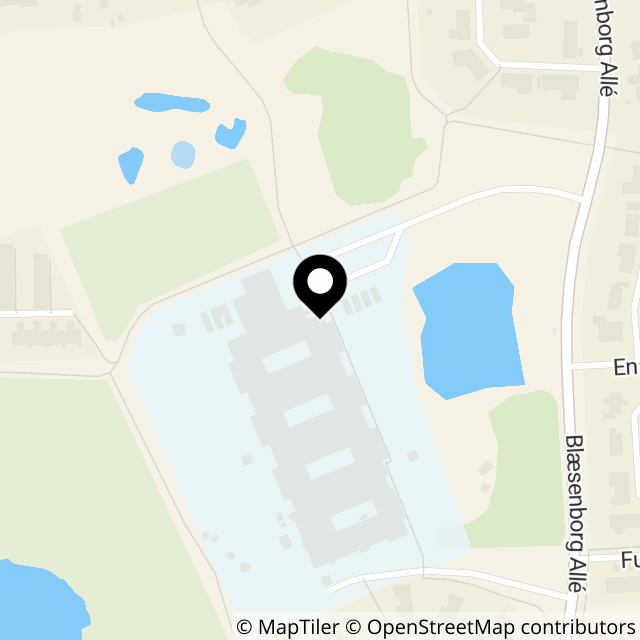 Kort over Blæsenborg Alle 10