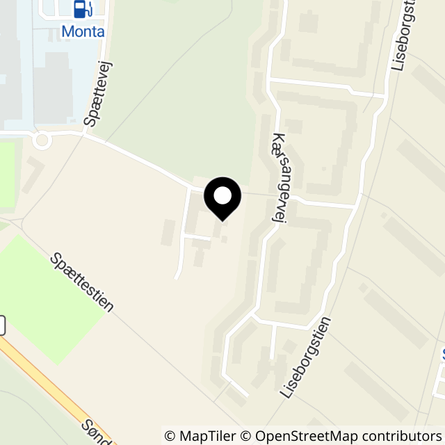 Kort over Spættevej 7