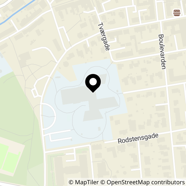Kort over Holsteinsgade 43
